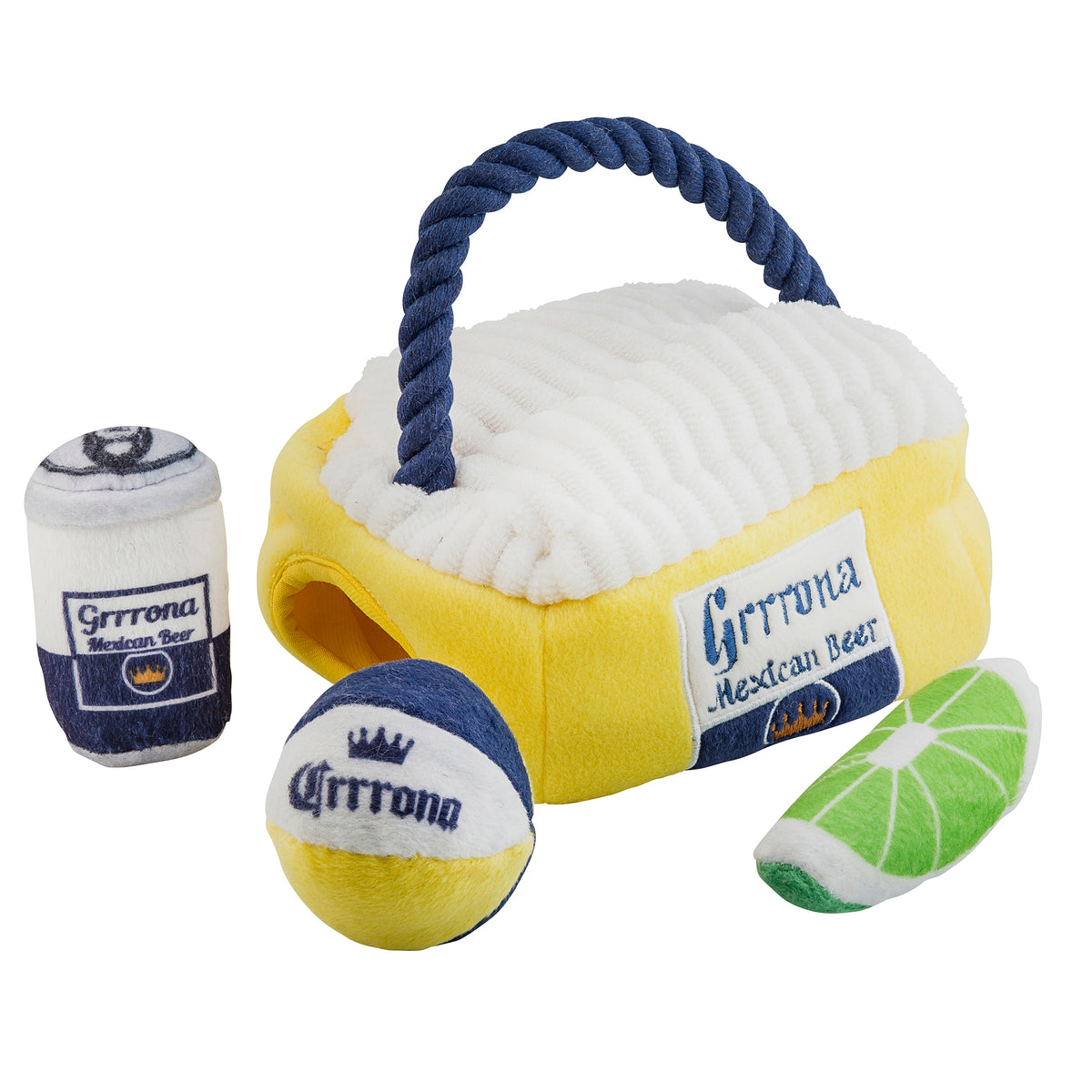 Mix & Mingle: Parody Muttini Bar Plush Dog Toy for Social Pooches
