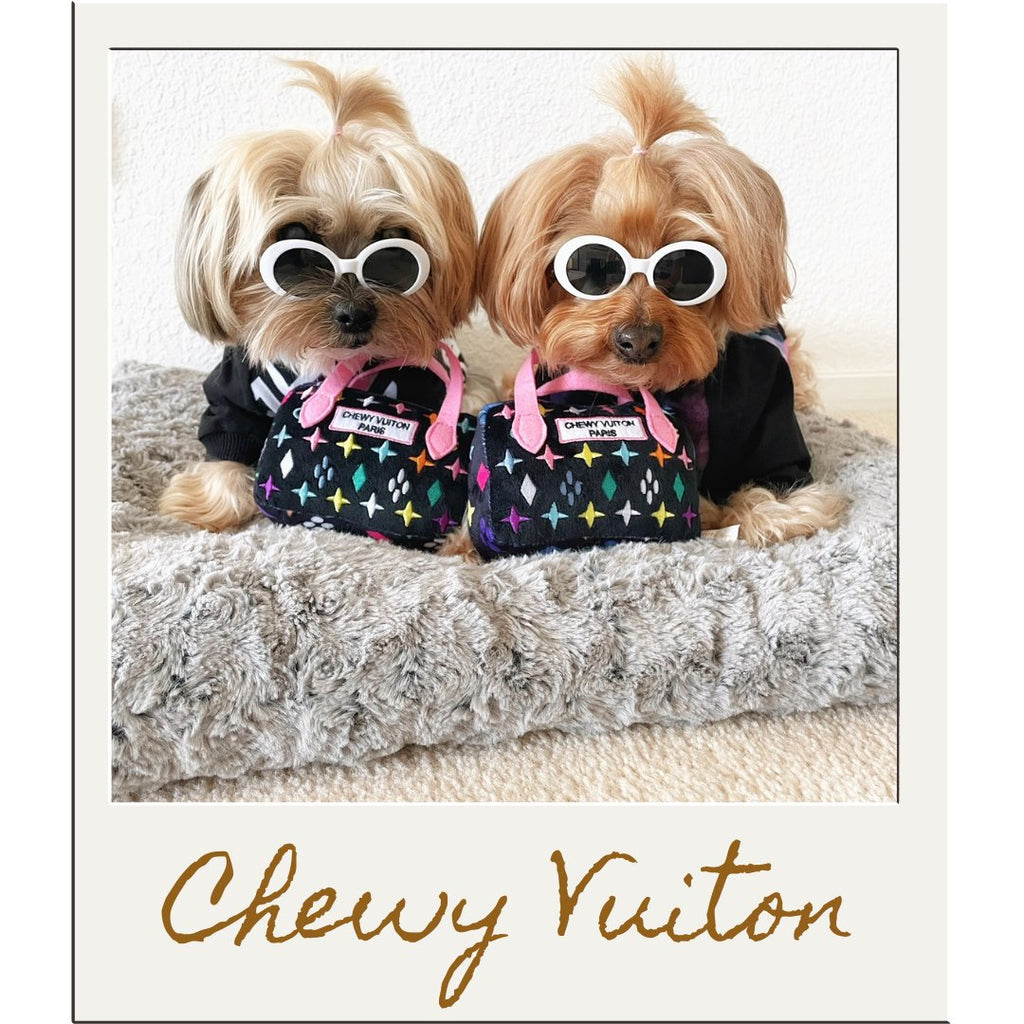 Chewy Vuiton Chic: Parody Designer Plush Dog Toys for Stylish Pups – Haute  Diggity Dog