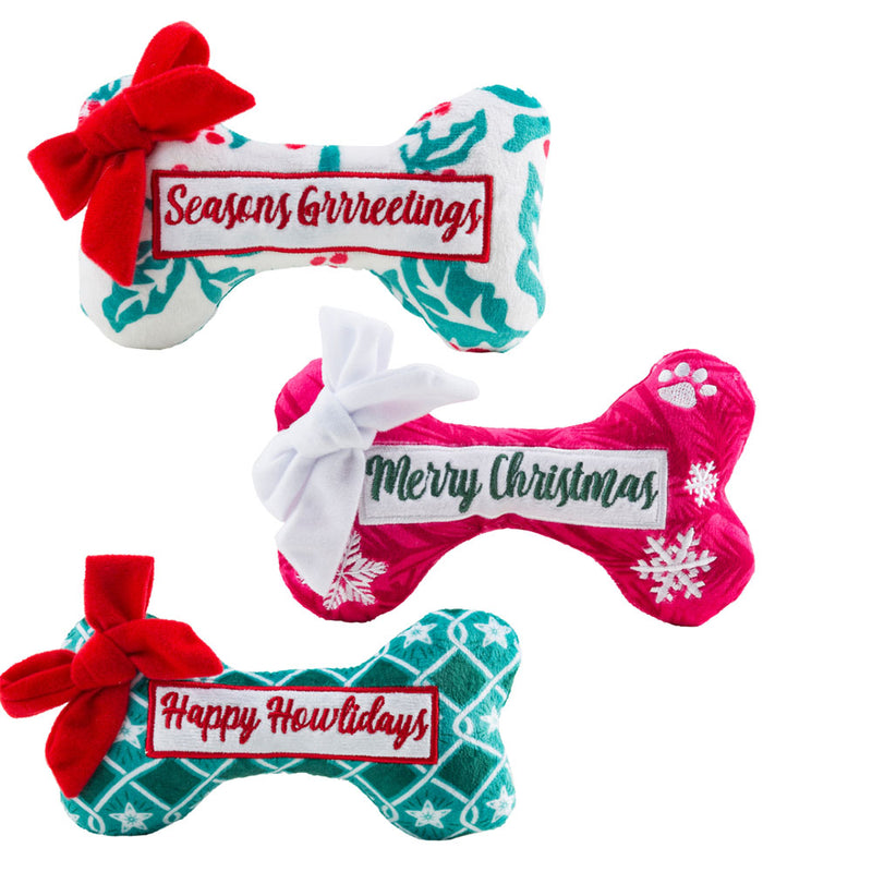 Holiday Bones | Christmas Dog Toys