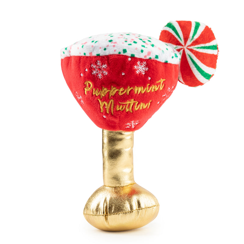 Puppermint Muttini Holiday Christmas Plush Dog Toy