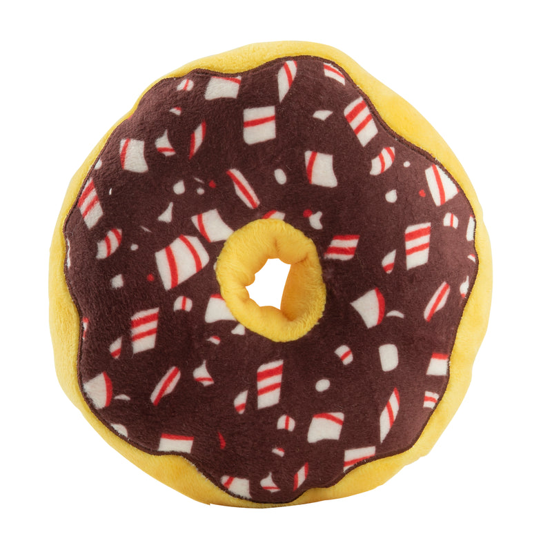 Puppermint Donut Holiday Christmas Plush Dog Toy