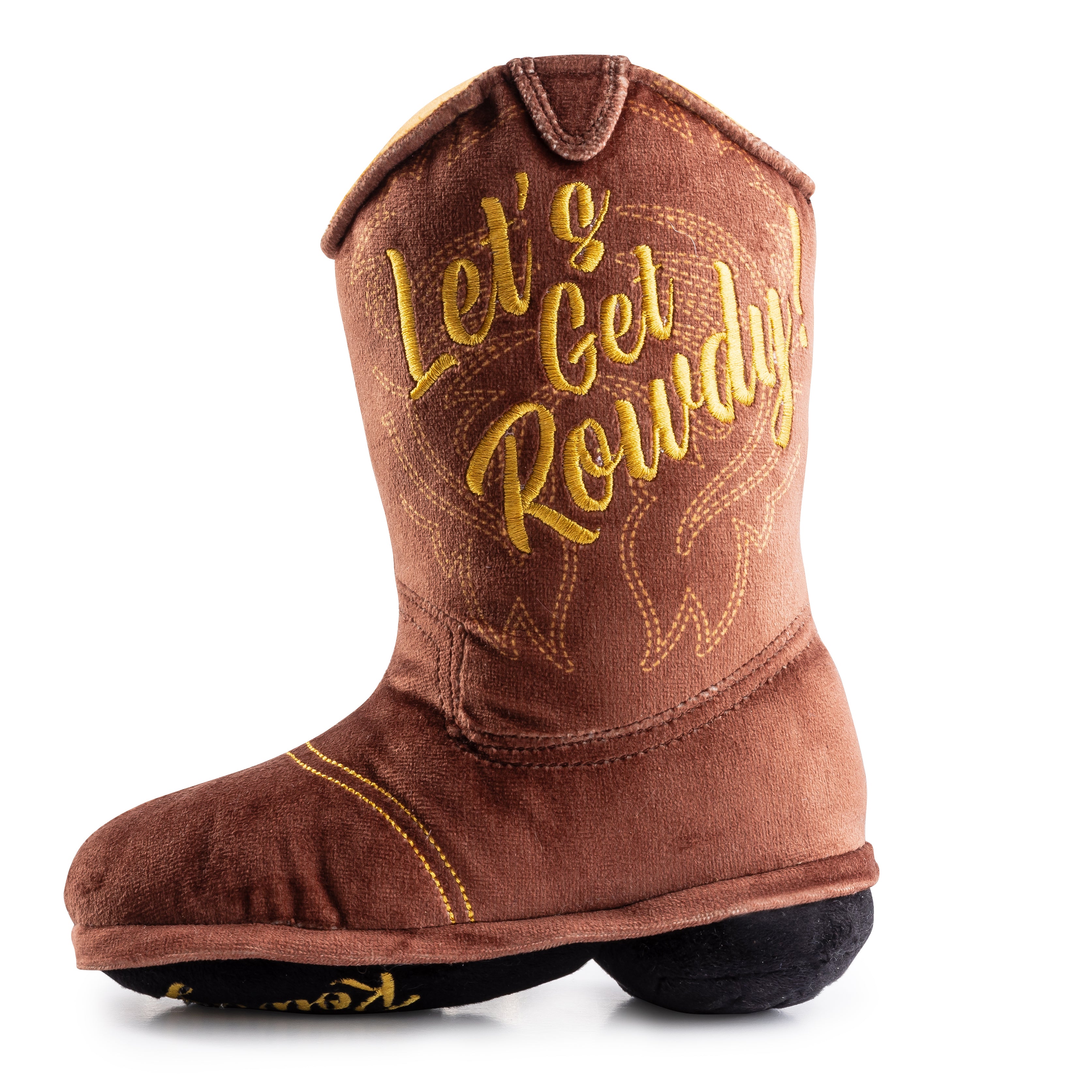 Brown Cowboy Boot & Durable Western-Inspired Plush – Haute Diggity Dog