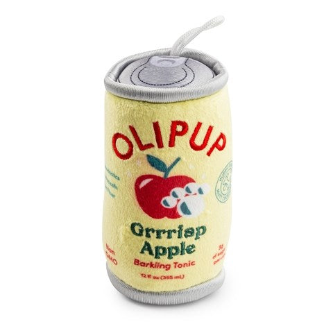 Olipup Soda Grrrisp Apple Holiday Plush Dog Toy