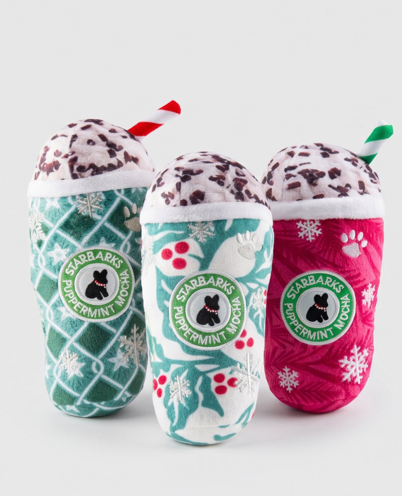 Starbarks Puppermint Mocha Holiday Cups | Christmas Dog Toys