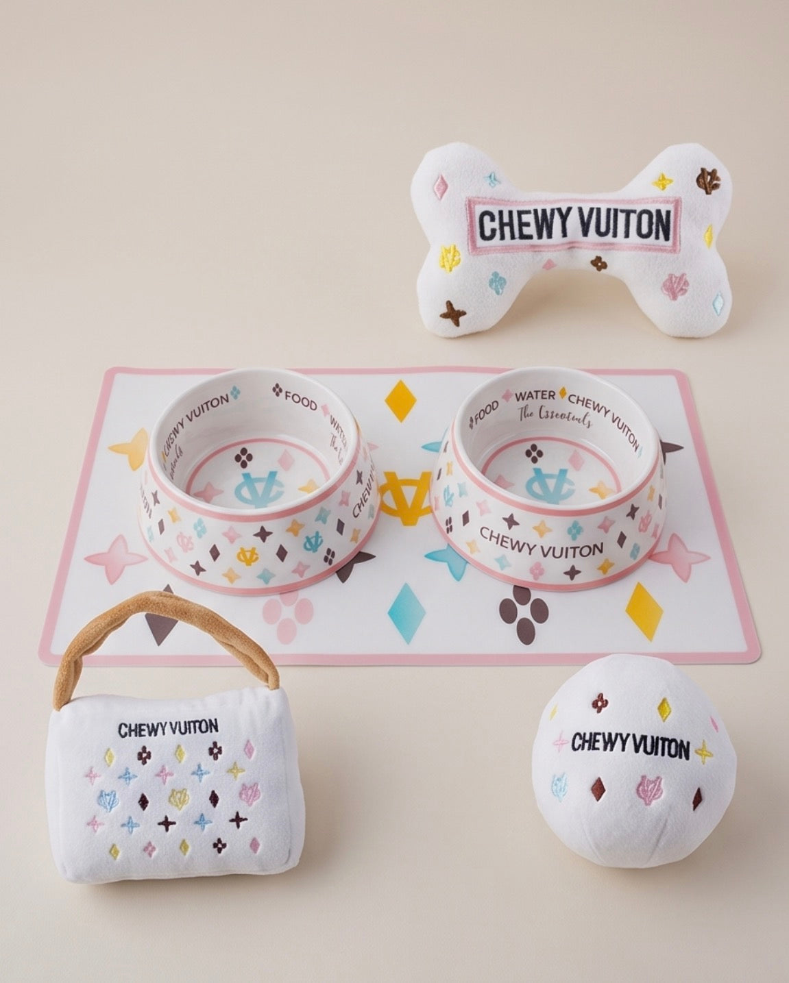 Luxury Paws: Parody Chewy Vuiton Designer Plush Dog Beds – Haute