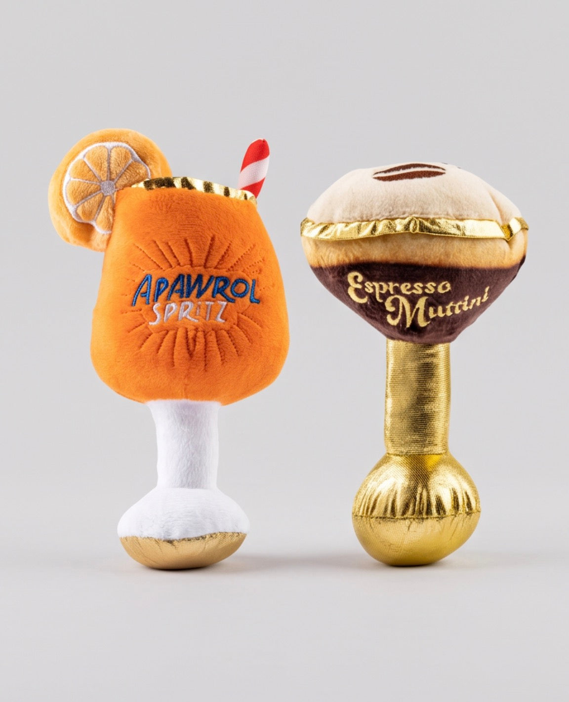 Espresso Muttini & Trendy Plush Dog Toy – Haute Diggity Dog