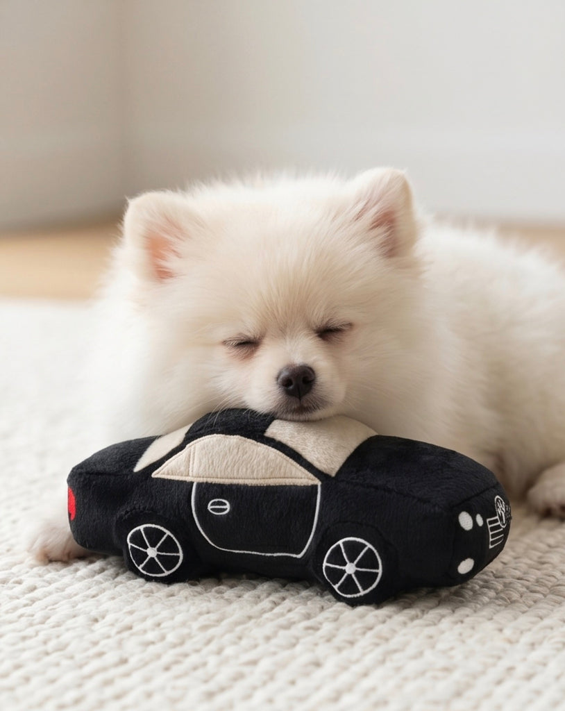 Playful Parodies: Designer-Inspired Plush Toys for Dogs with Style