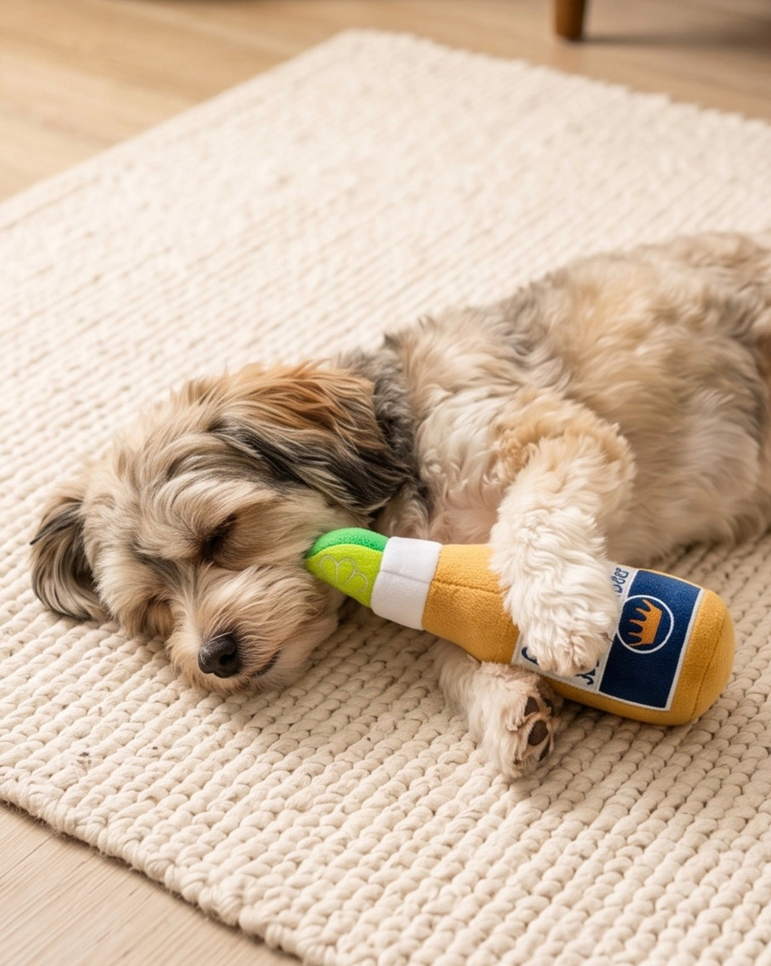 Mix & Mingle: Parody Muttini Bar Plush Dog Toy for Social Pooches