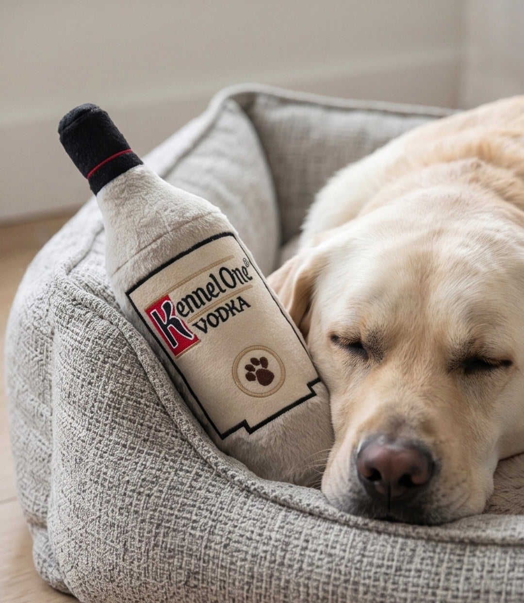 Muttini Madness: Parody Muttini Bar Plush Dog Toy for Pampered
