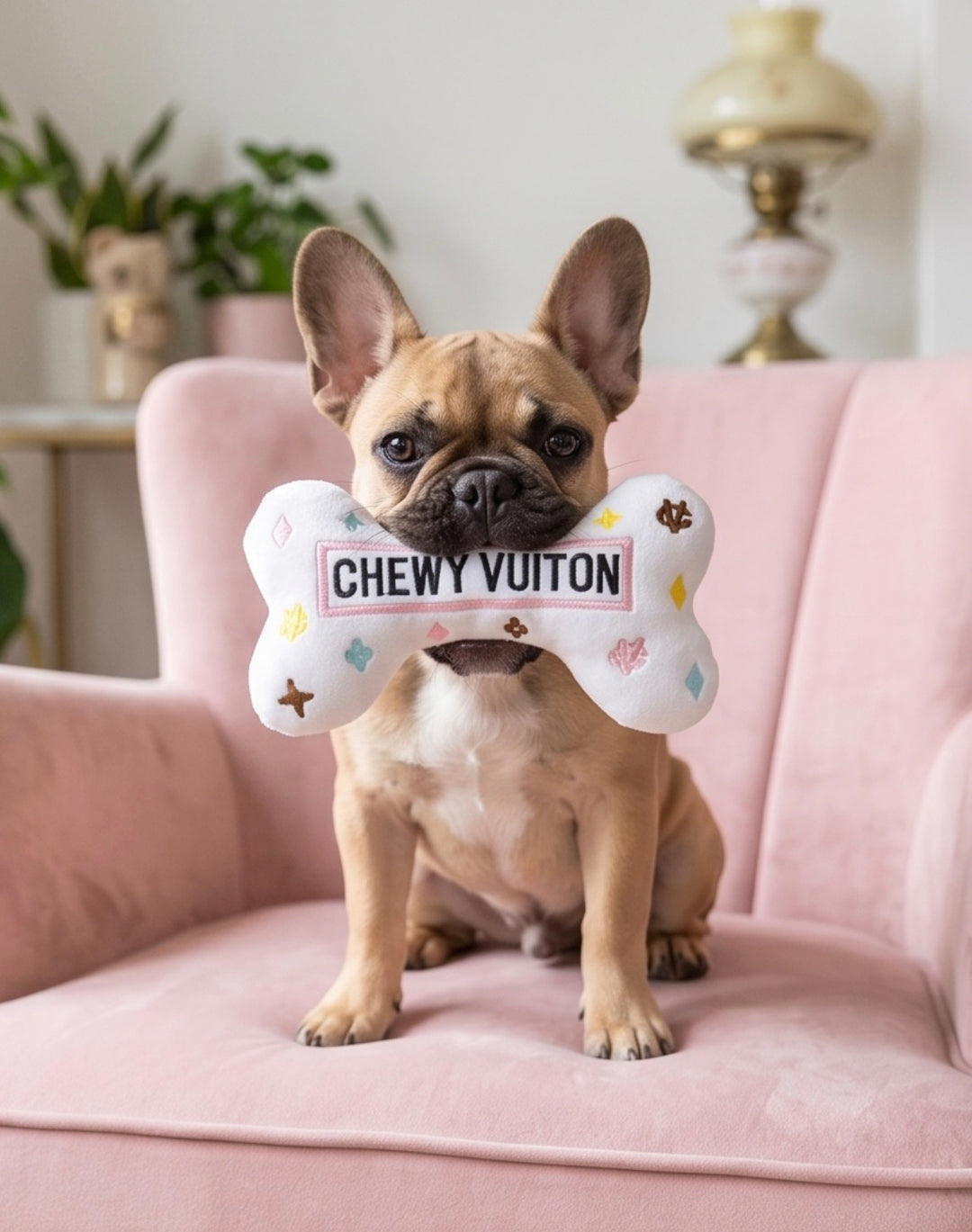 ドナルドドック　ルイヴィトン　ポルトフォイユ　フロリン ダミエグラフィット Luxury Paws: Parody Chewy Vuiton Designer Plush Dog Toys – Haute
