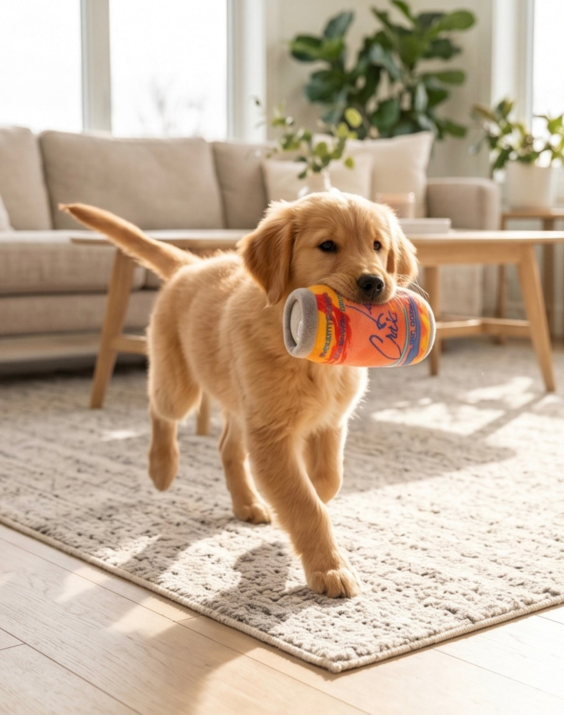 Muttini Madness: Parody Muttini Bar Plush Dog Toy for Pampered