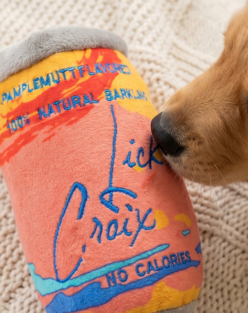 Muttini Madness: Parody Muttini Bar Plush Dog Toy for Pampered