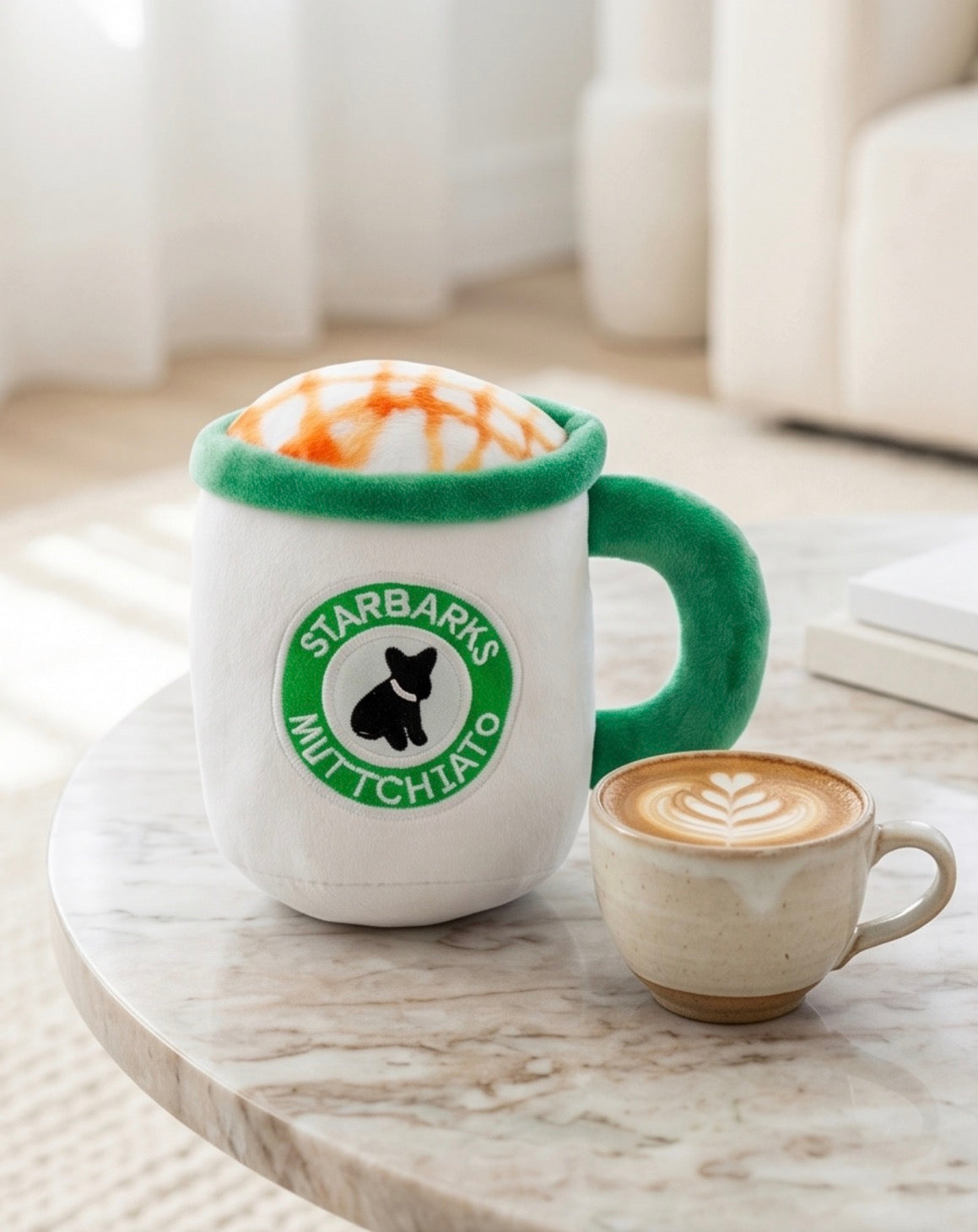 Coffee Lover's Delight: Parody Coffee Plush Toy for Java-Sipping
