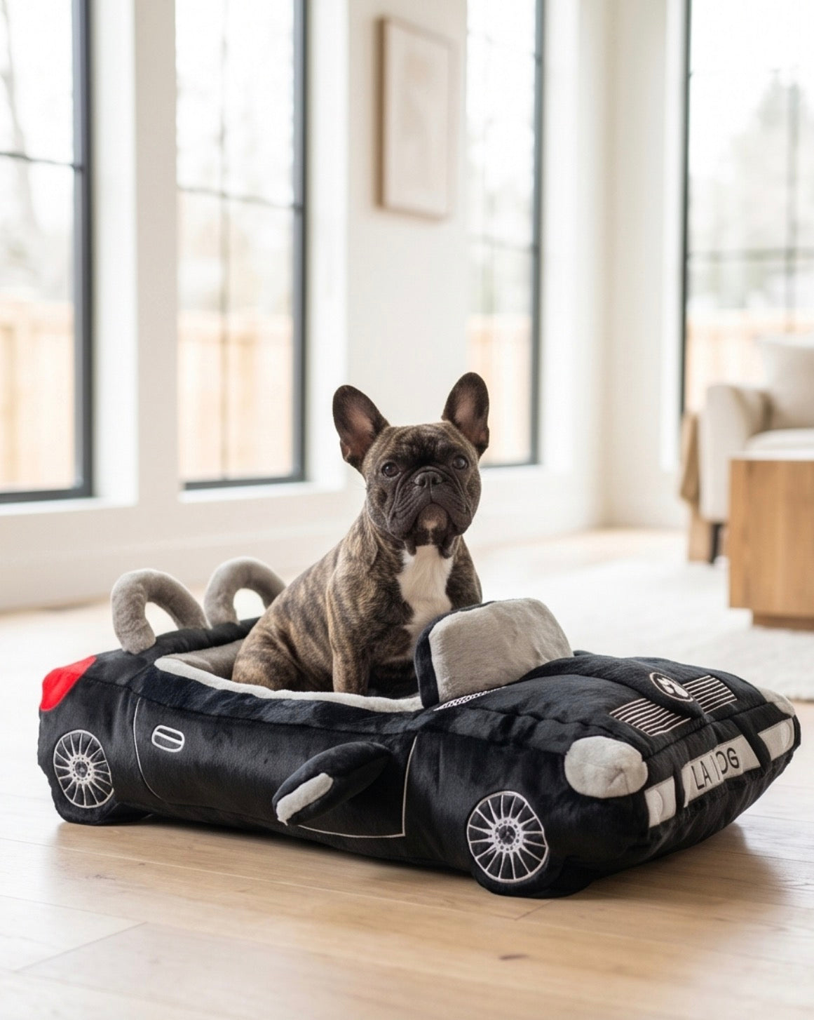 Designer-Inspired Fuzzy Friends: Parody Plush Dog Beds for