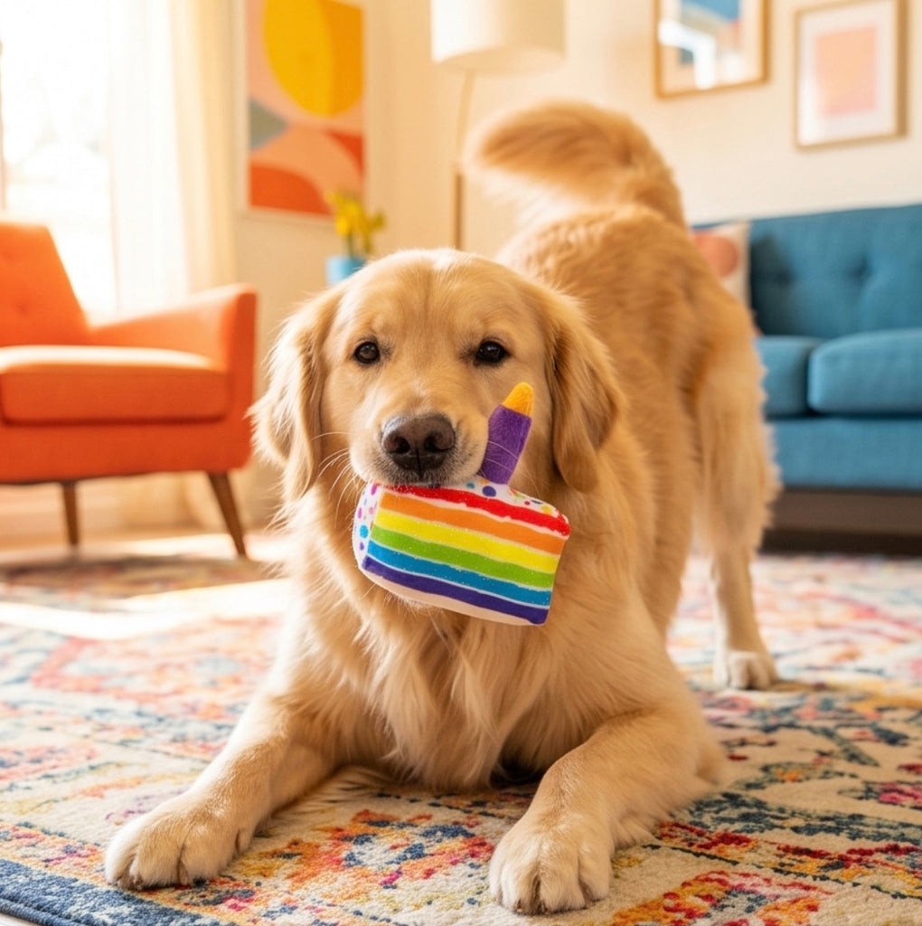Barkday Bliss: Parody Plush Dog Toy for Memorable Birthday Paw