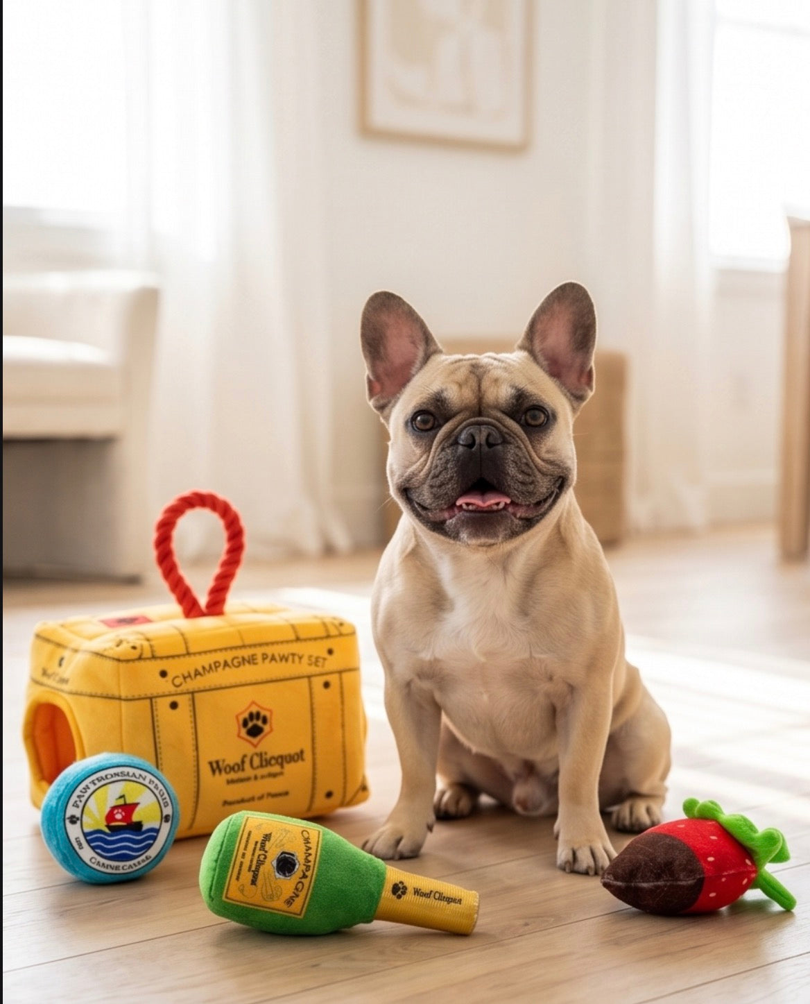 Mix & Mingle: Parody Muttini Bar Plush Dog Toy for Social Pooches