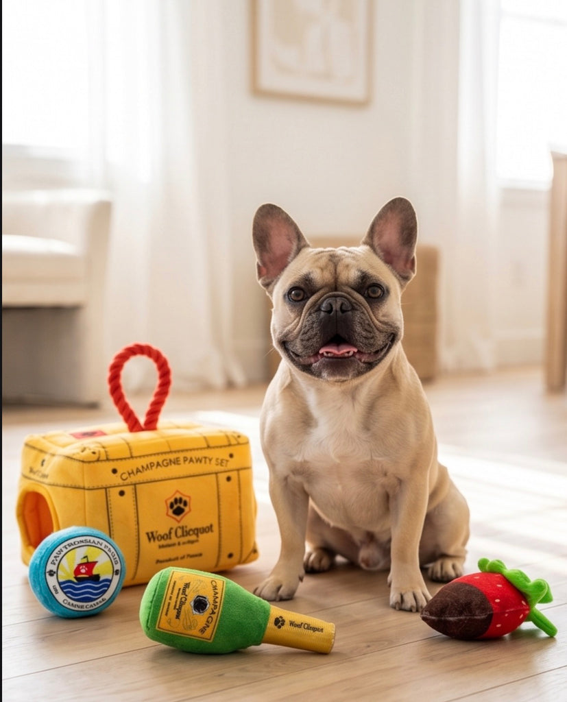 Mix & Mingle: Parody Muttini Bar Plush Dog Toy for Social Pooches