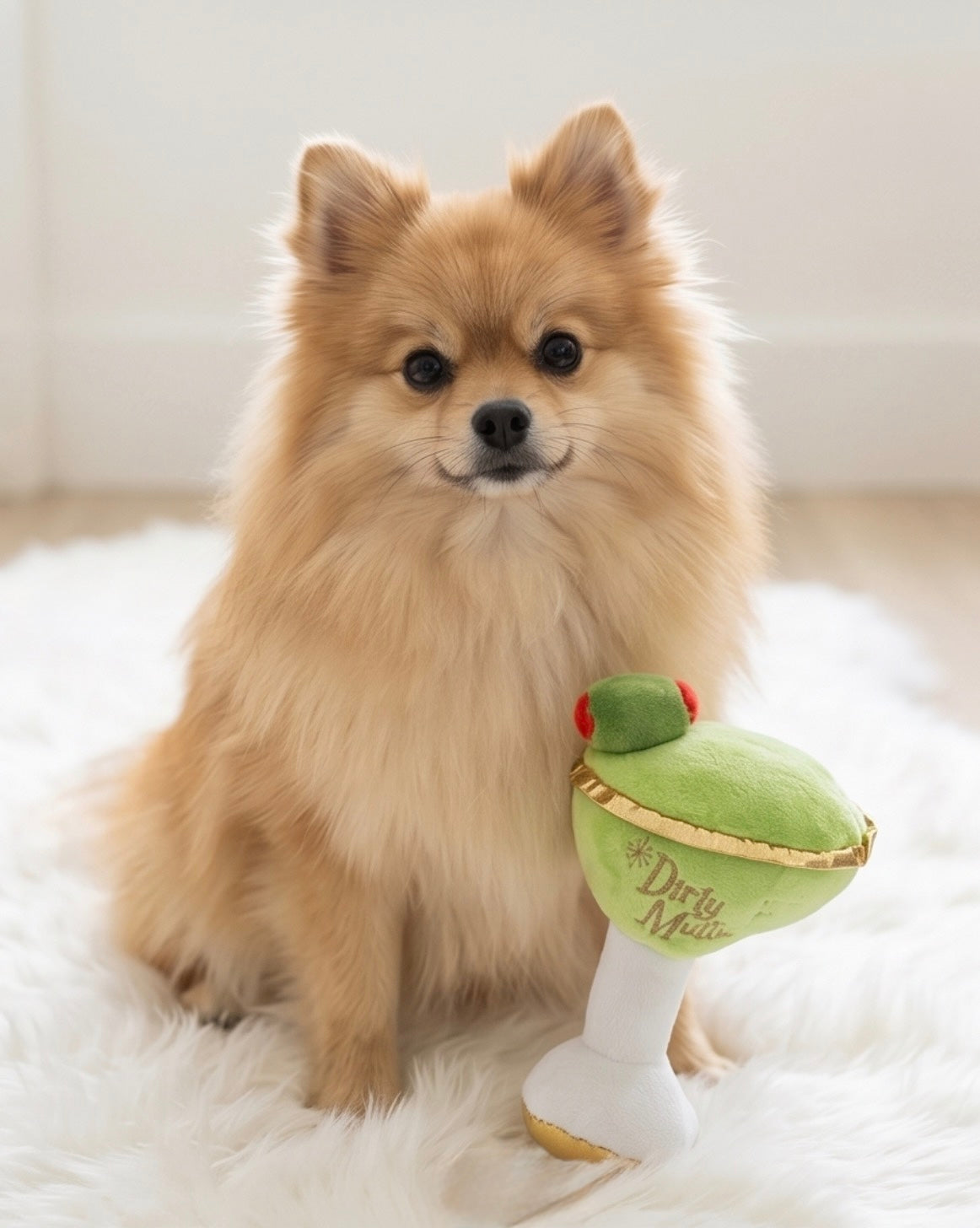 Shaken, Not Stirred: Parody Muttini Bar Plush Toy for Classy Shaken, Not Stirred: Parody Muttini Bar Plush Toy for Classy