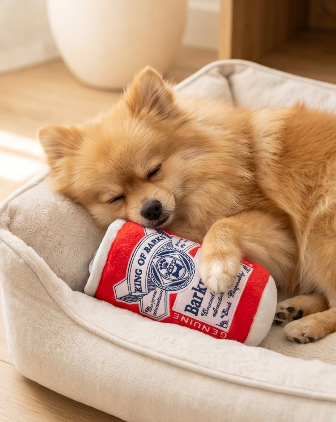 Mix & Mingle: Parody Muttini Bar Plush Dog Toy for Social Pooches