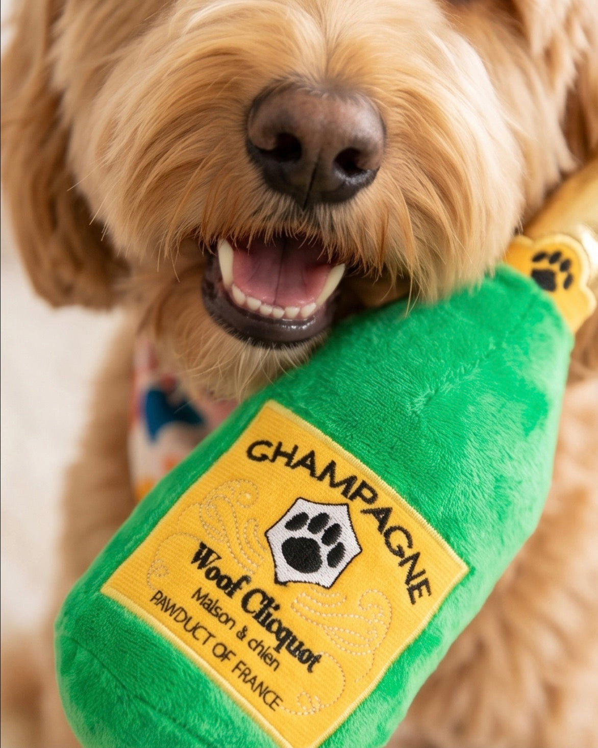 Mix & Mingle: Parody Muttini Bar Plush Dog Toy for Social Pooches