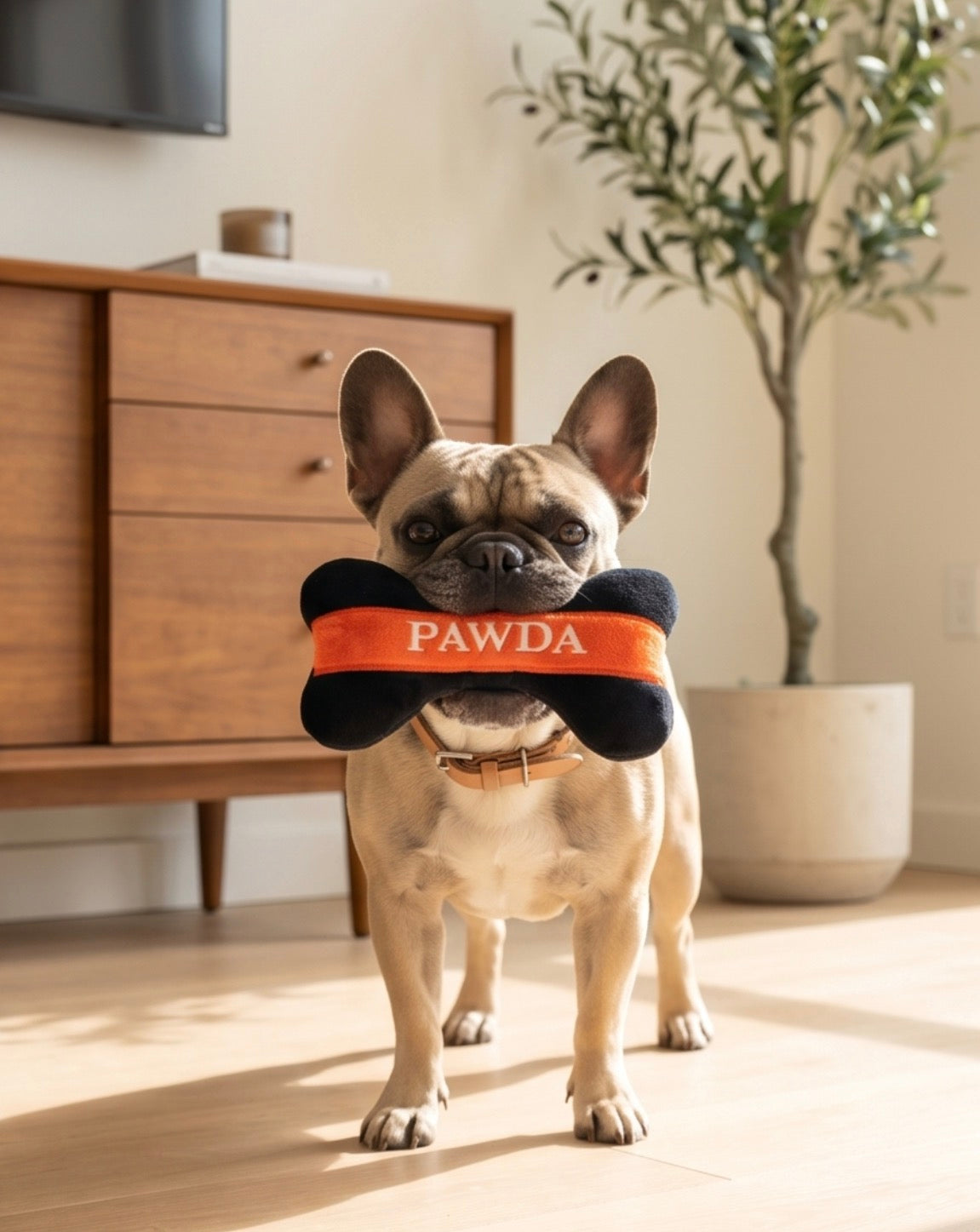 Parody Paws: Unique Plush Dog Toys with a Fashionable Twist
