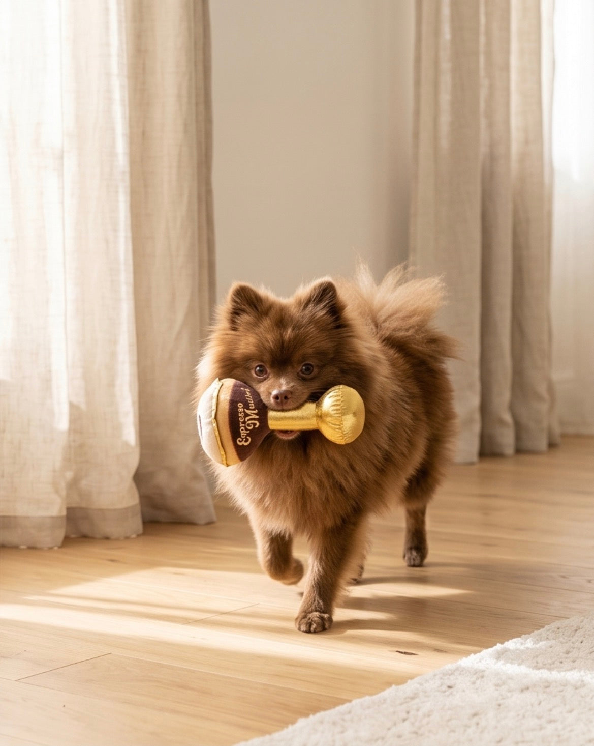 Espresso Muttini & Trendy Plush Dog Toy – Haute Diggity Dog