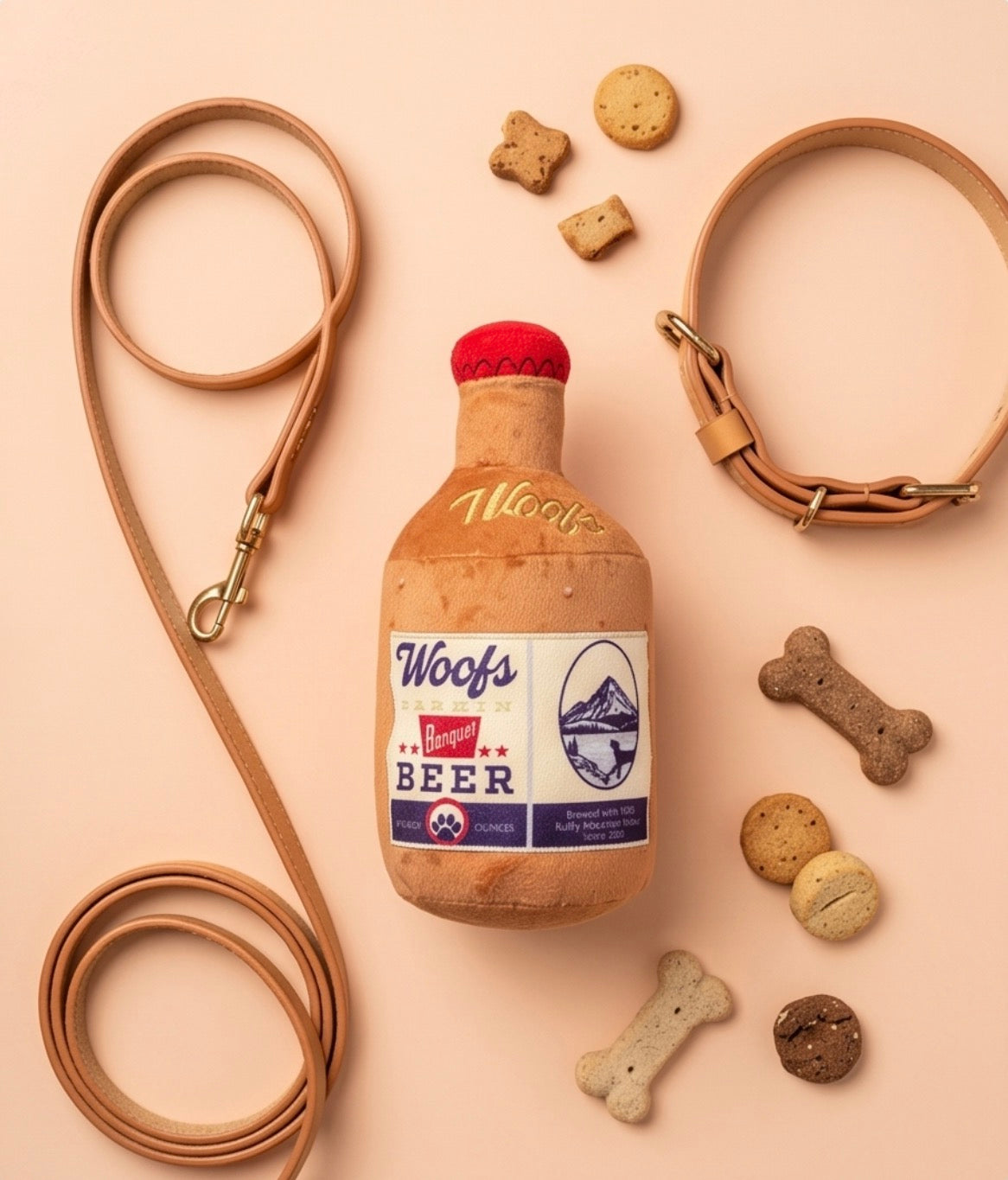 Woofs Beer Bottle Plush Dog Toy – Haute Diggity Dog