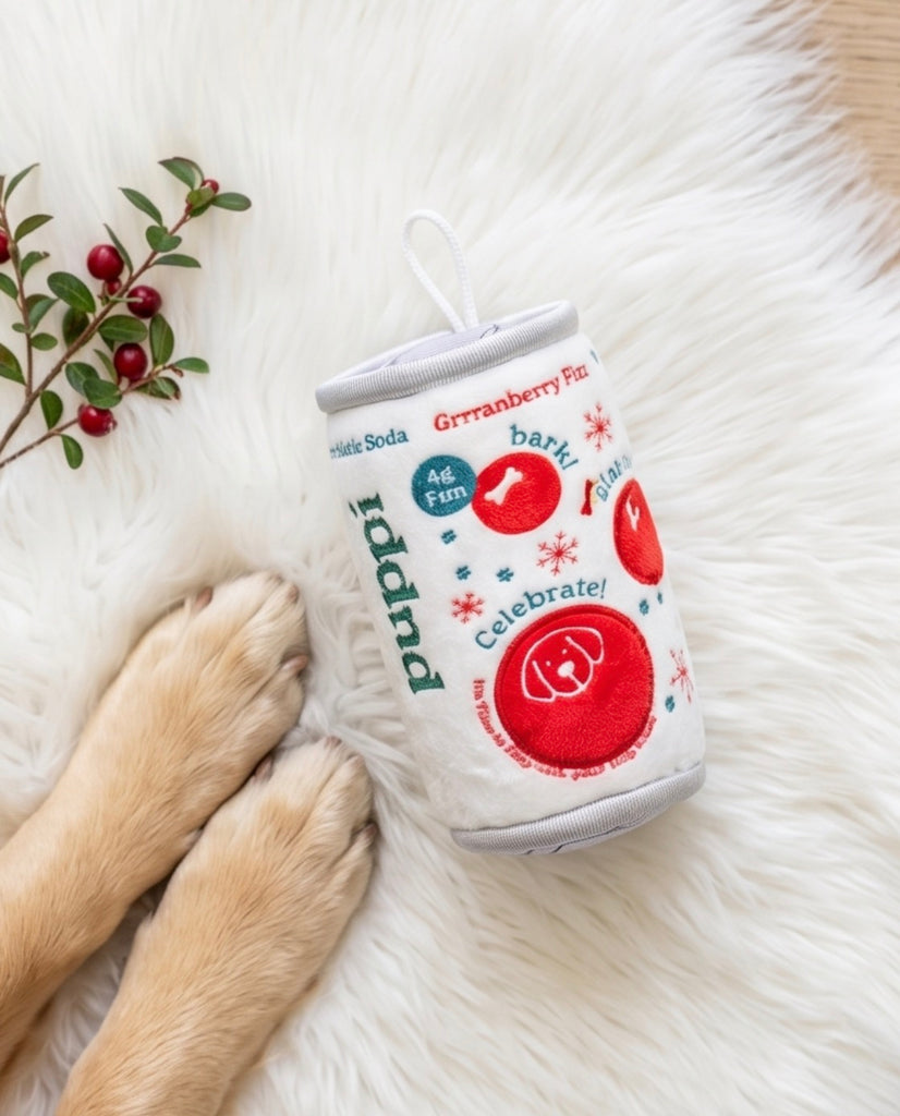Puppi Grrranberry Fizz Holiday Plush Dog Toy – Haute Diggity Dog