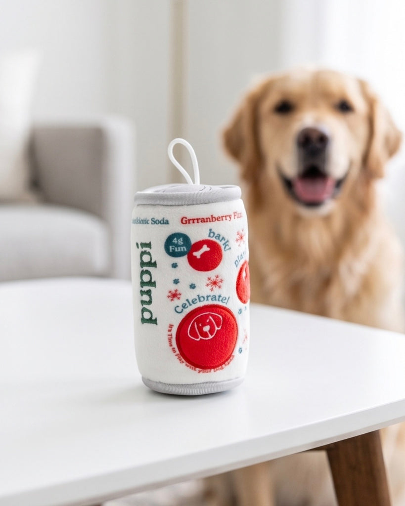Puppi Grrranberry Fizz Holiday Plush Dog Toy – Haute Diggity Dog