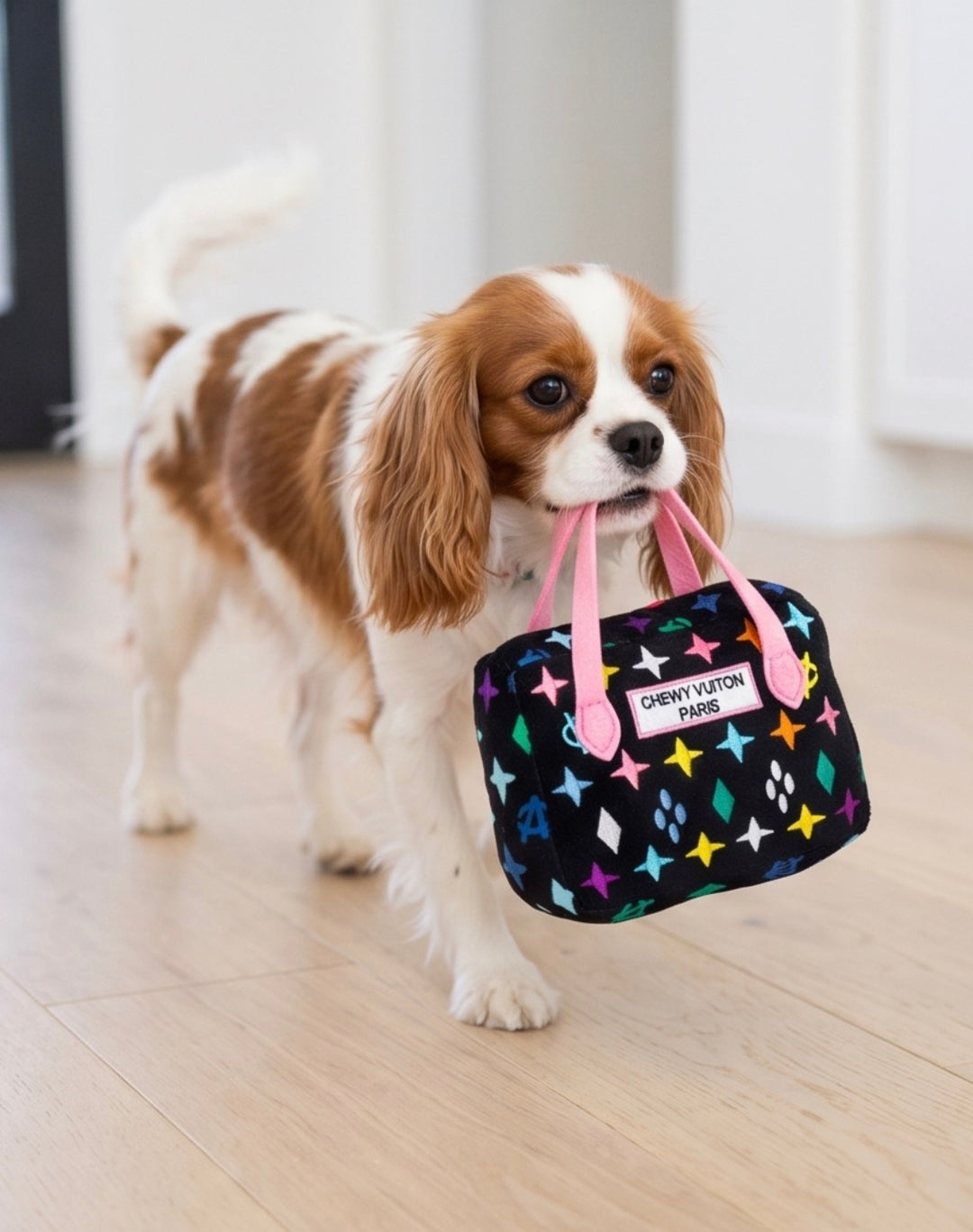 Spoil Your Pup with Chewy Vuiton: Parody Designer Plush Dog Toys