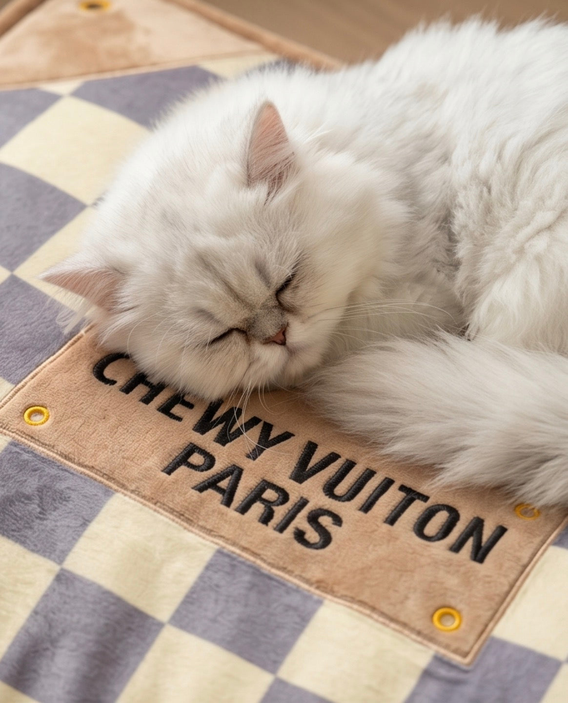 Pampered Pooch Perfection: Parody Chewy Vuiton Plush Dog Beds