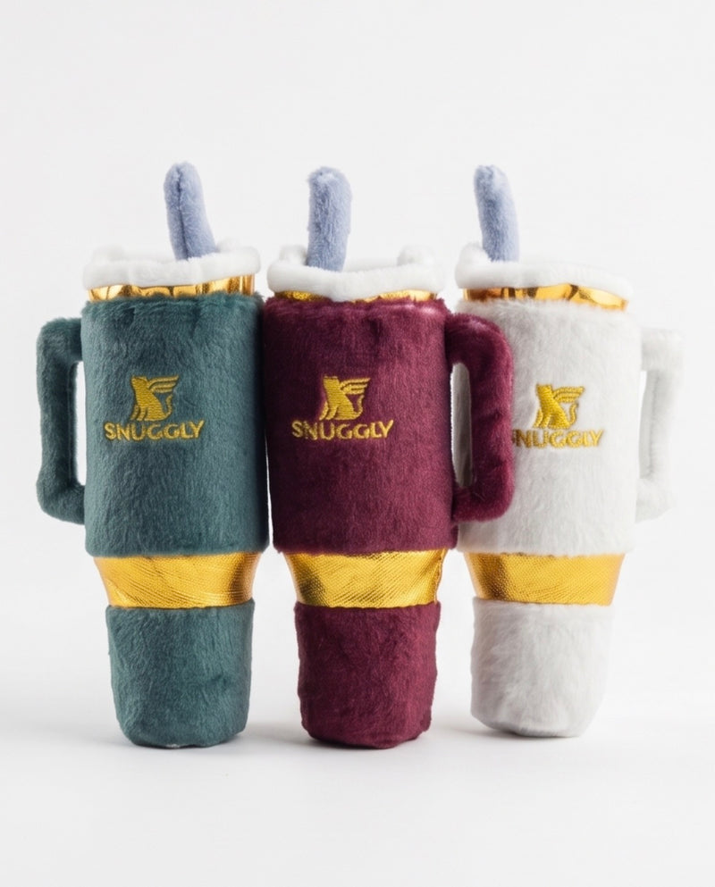 Haute Diggity Kitty Holiday Snuggly Cup 3-Pack (Red, Ivory, & Green)