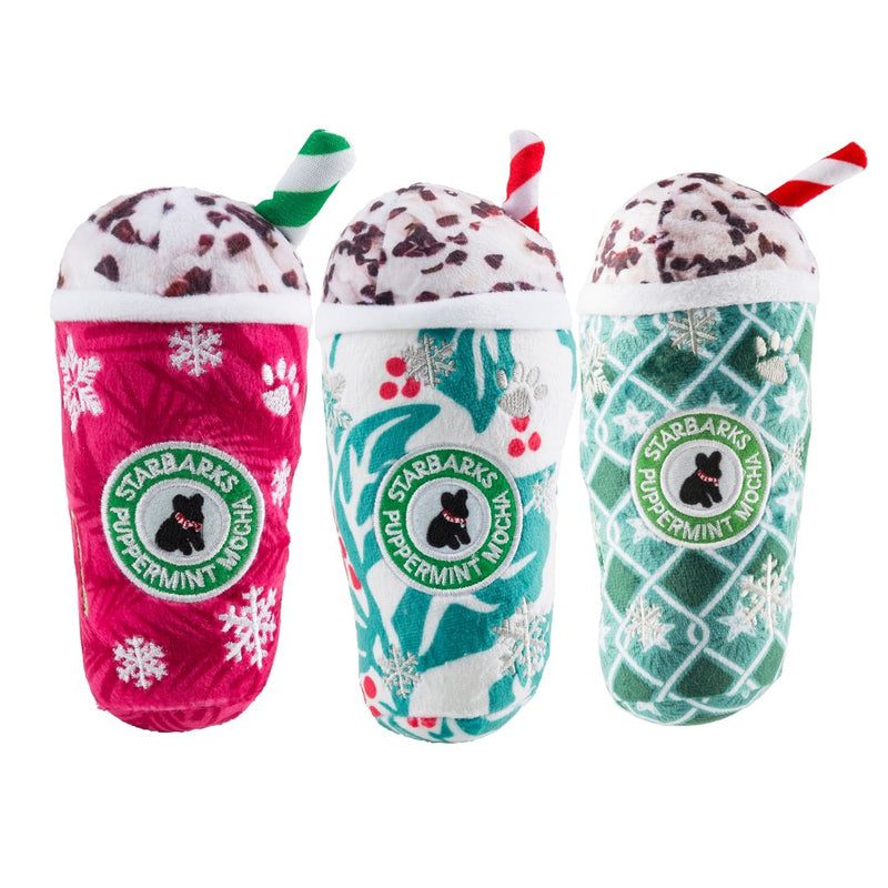 Starbarks Puppermint Mocha Holiday Cups | Christmas Dog Toys