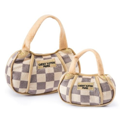 Tan Checker Chewy Vuiton Handbag