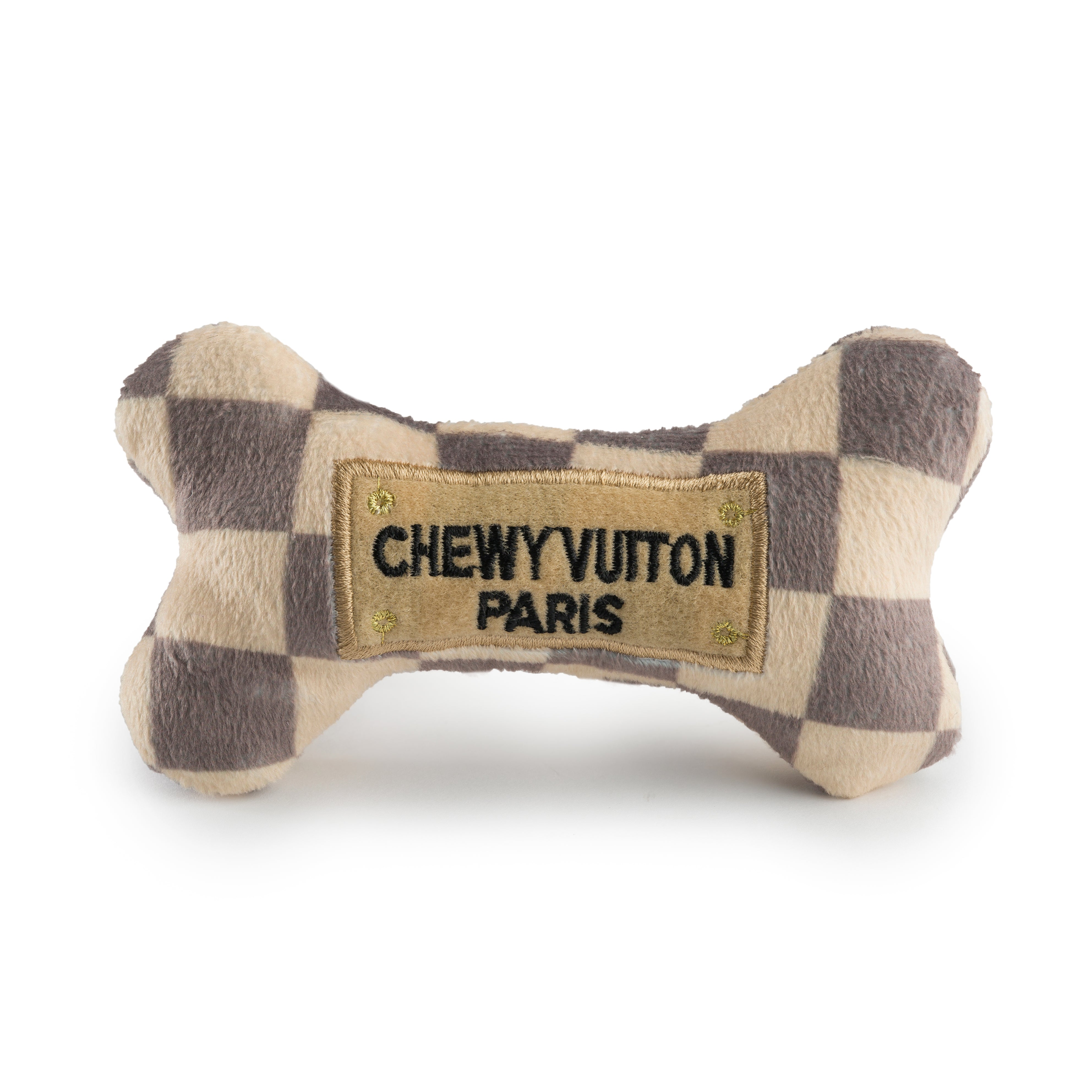 Spoil Your Pup with Chewy Vuiton: Parody Designer Plush Dog Toys