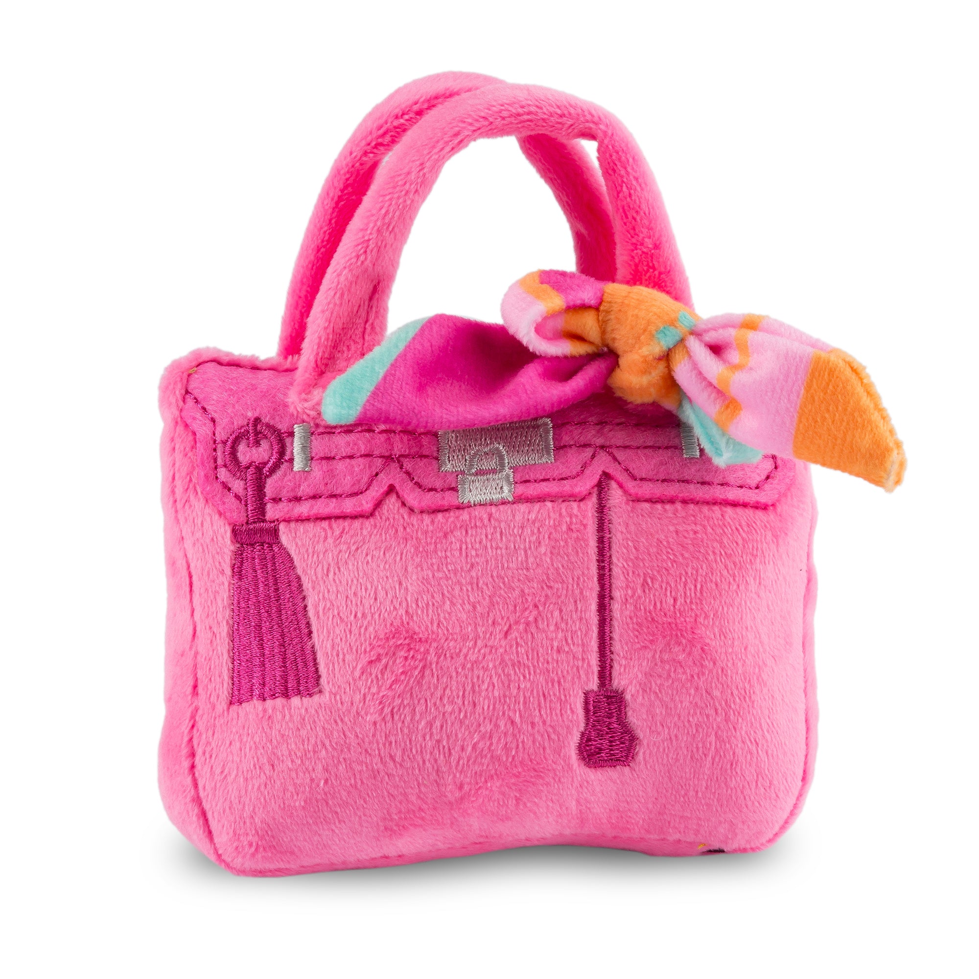 Dog Squeaky Designer Purse Toy ( Hermes Bag )
