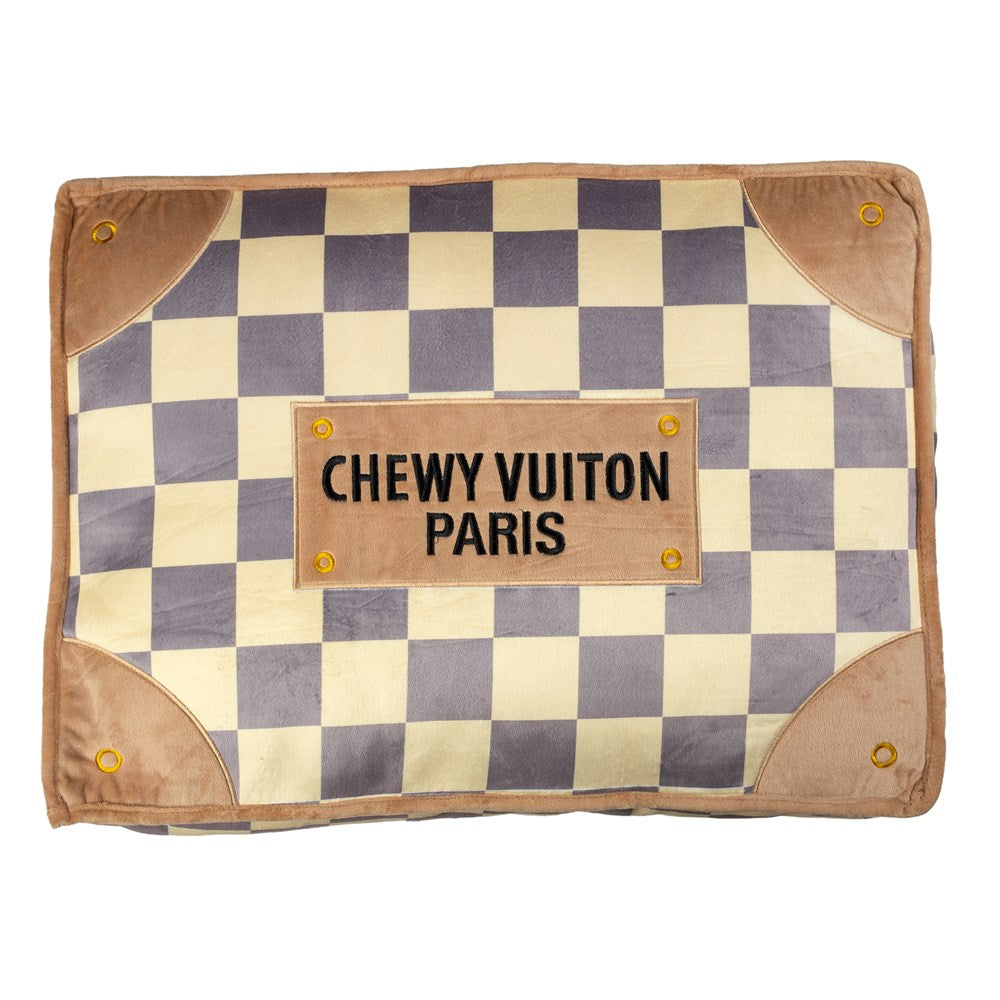 Chewy Vuitton Damier Feeding Bowl