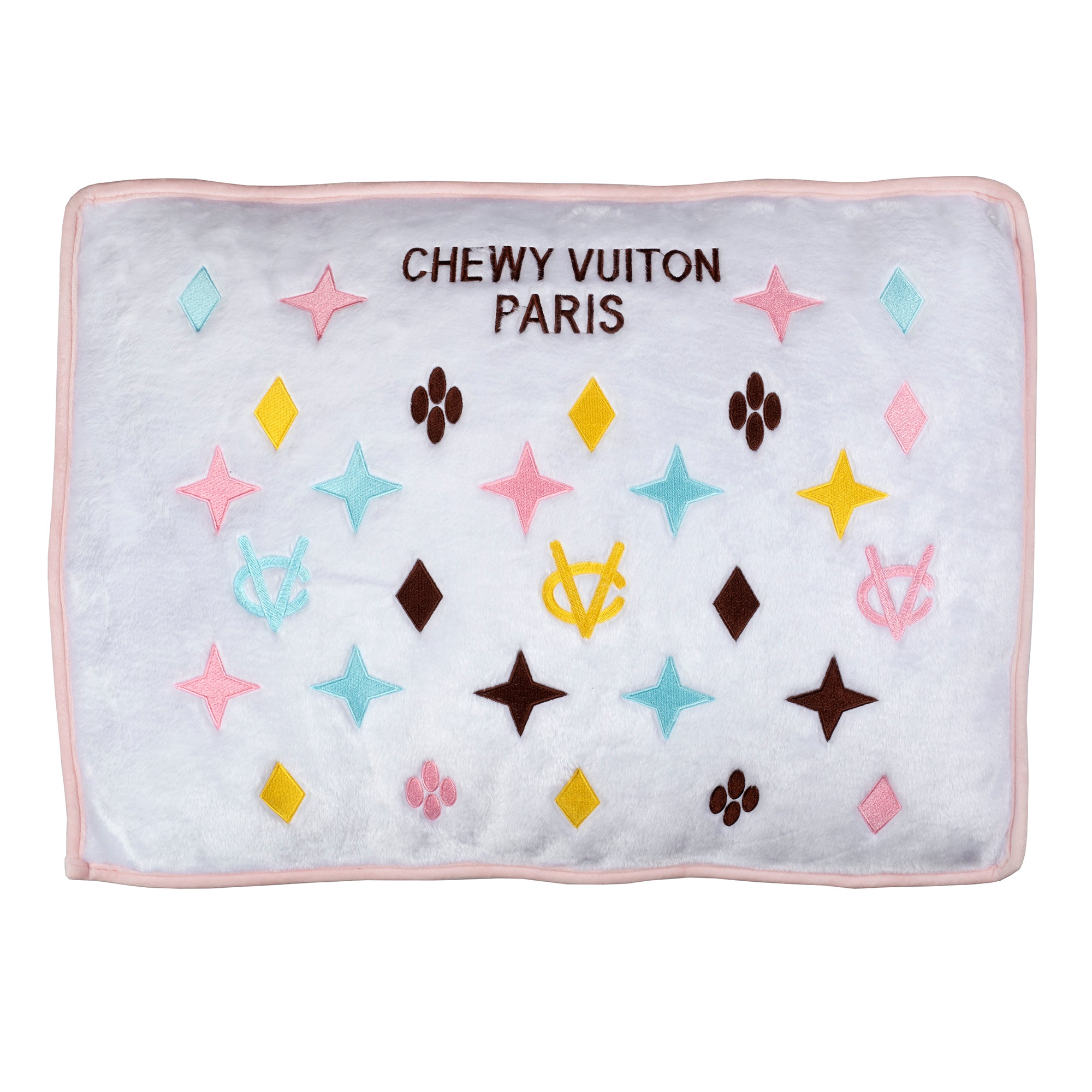 Luxury Paws: Parody Chewy Vuiton Designer Plush Dog Beds – Haute