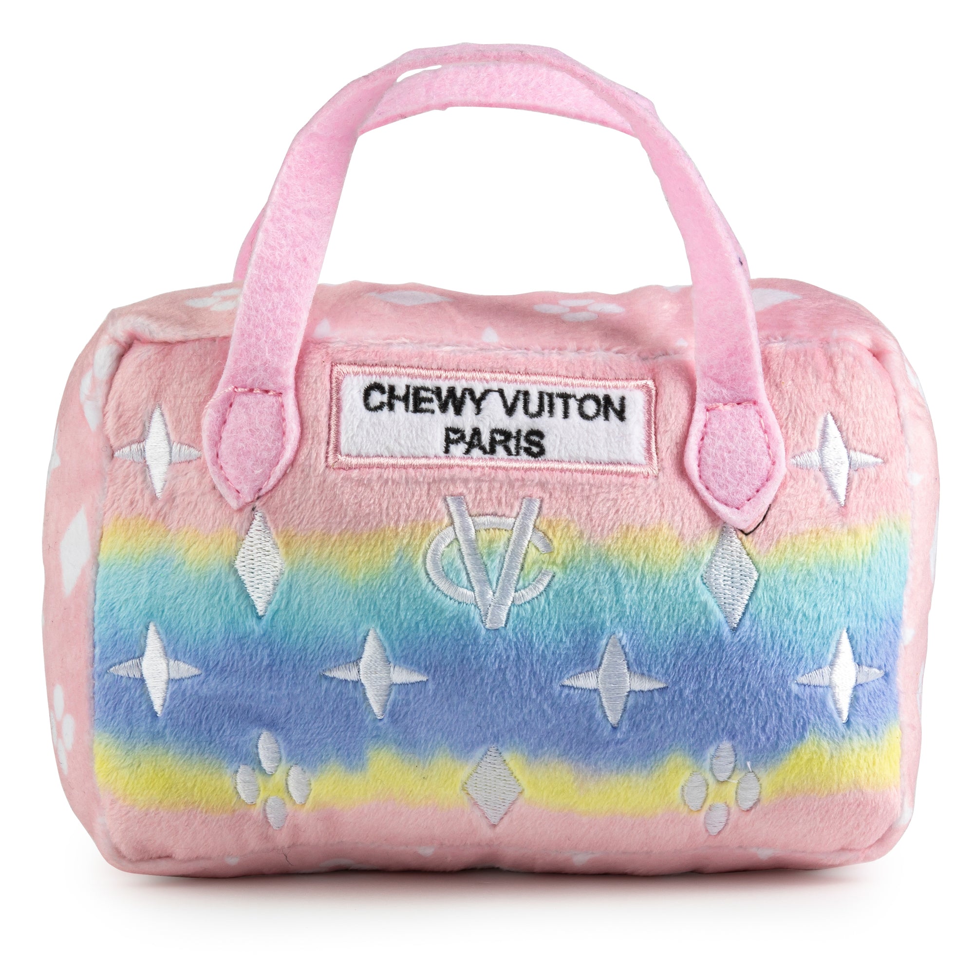Dog Toy - Small Pink Ombre LV Purse
