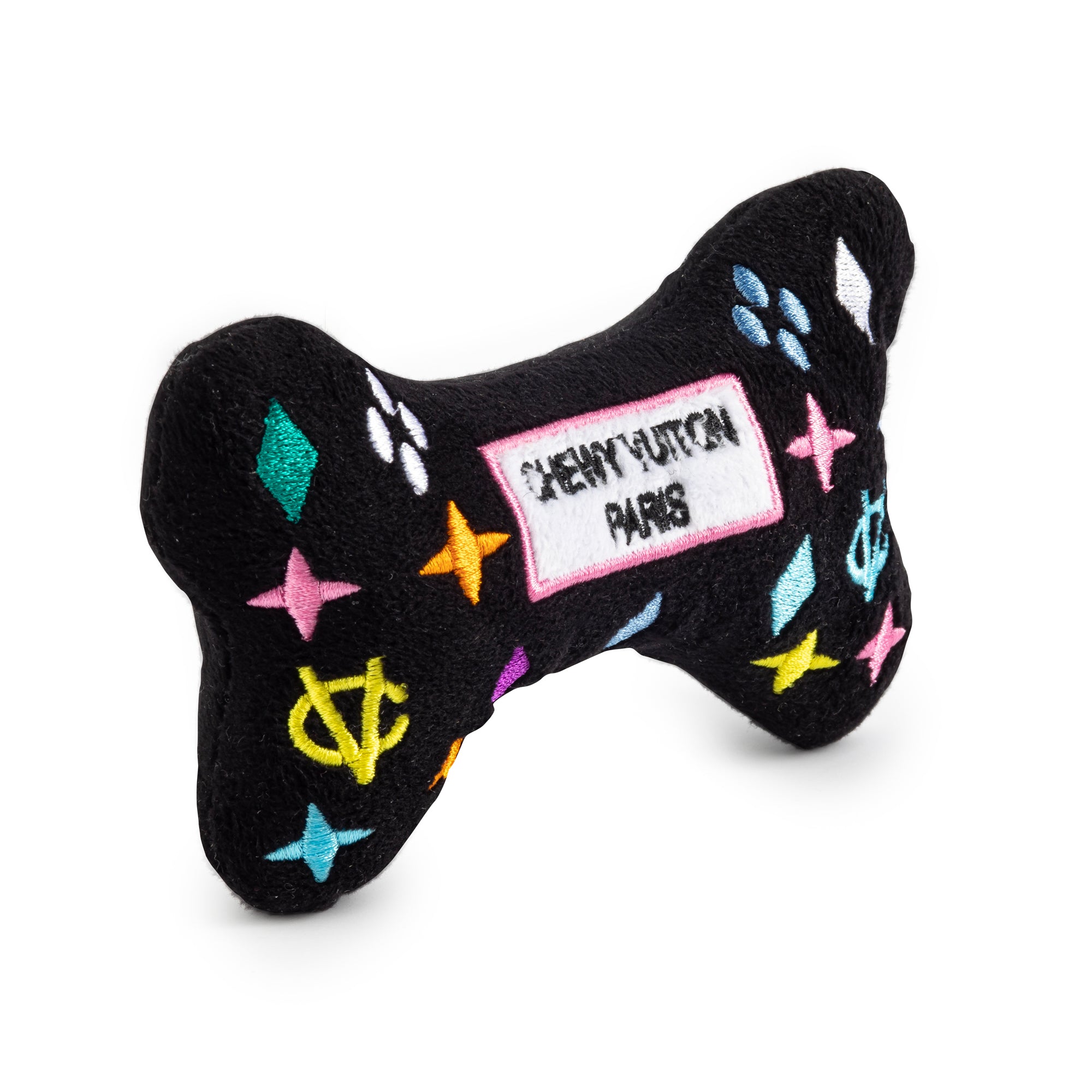 Chewy Vuiton Monogram Bone Toy in Black