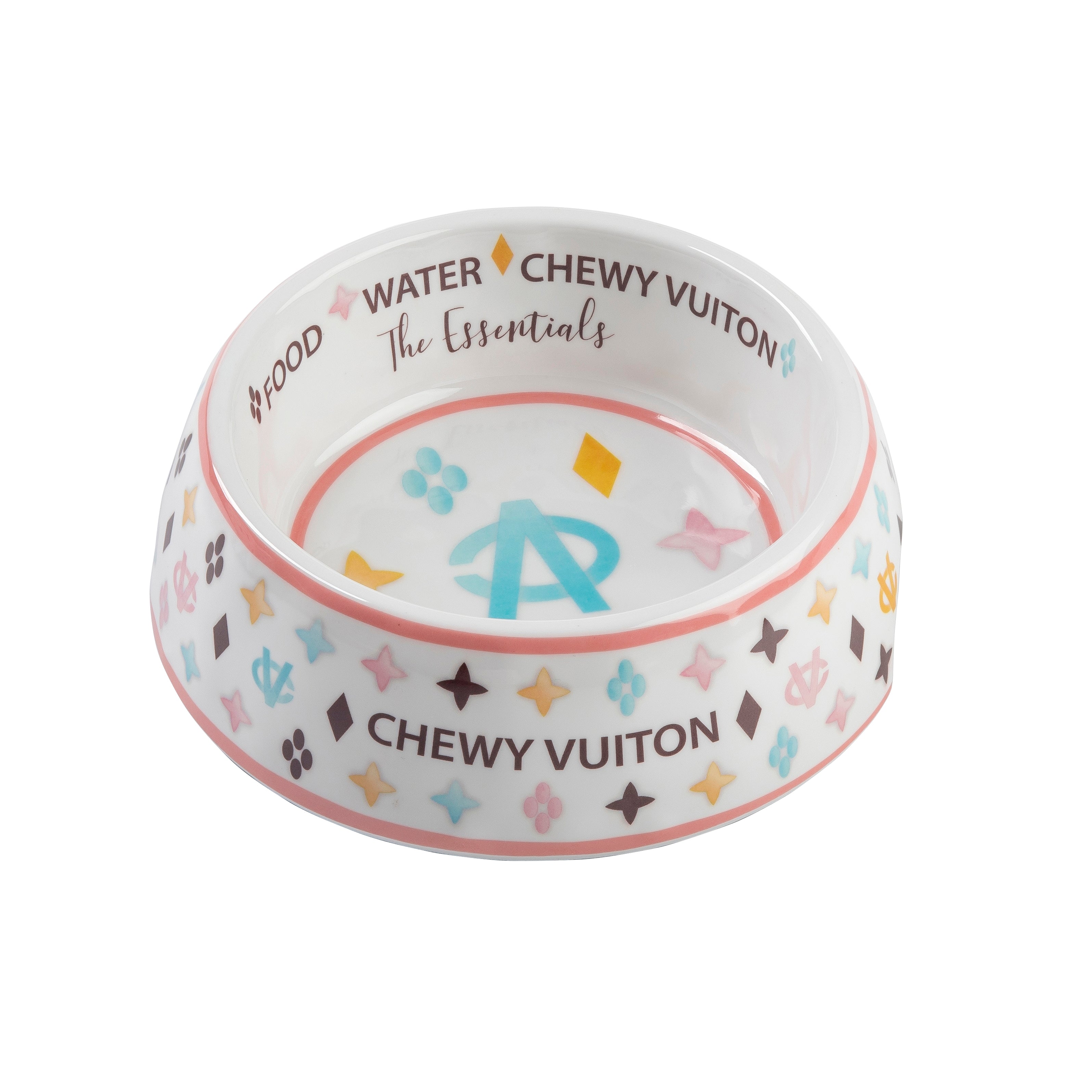 Chewy Vuiton Chic: Parody Designer Dog Bowl Mats for Stylish Pups – Haute  Diggity Dog